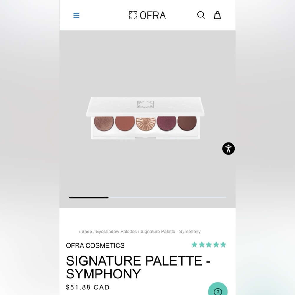 OFRA EYESHADOW PALETTE BRAND NEW with Mirror and Box in the name SYMPHONY! - Picture 2 of 12